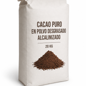 CACAO PURO EN POLVO DESGRASADO ALCALINIZADO 20 KG