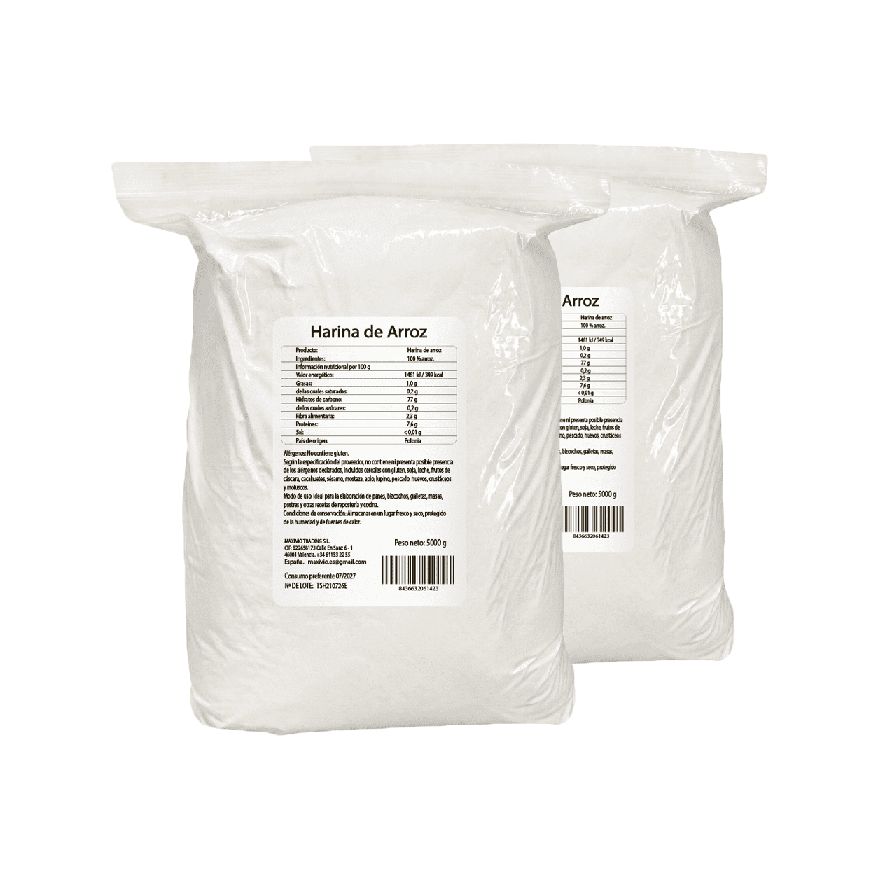 harina de arroz 10 kg